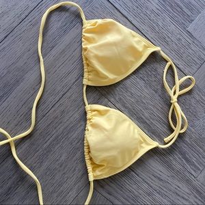 light yellow pacsun bikini top